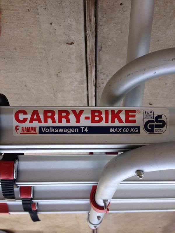 Eurovan Fiamma T4 CarryBike Pro bike rack VW Vortex Volkswagen Forum